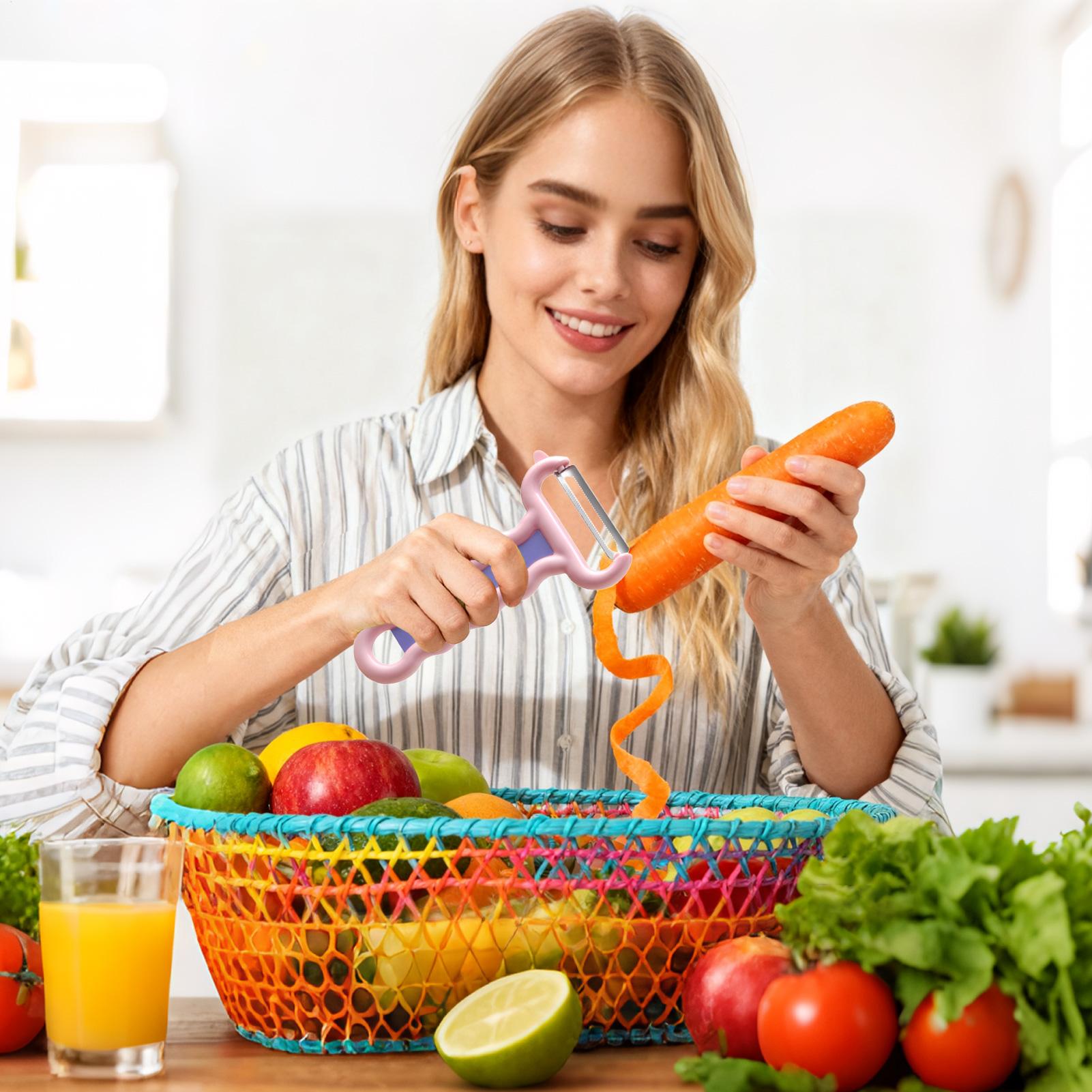 Kitchen Gadgets For Men - Alat Pengupas Sayuran Genggam, Pemotong Sayuran
