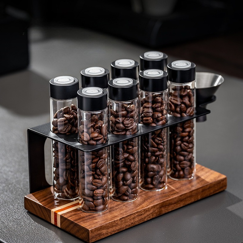 Kitchen Gadgets Organizer - JUSTINLAU Stoples Penyimpanan Biji Kopi Kaca