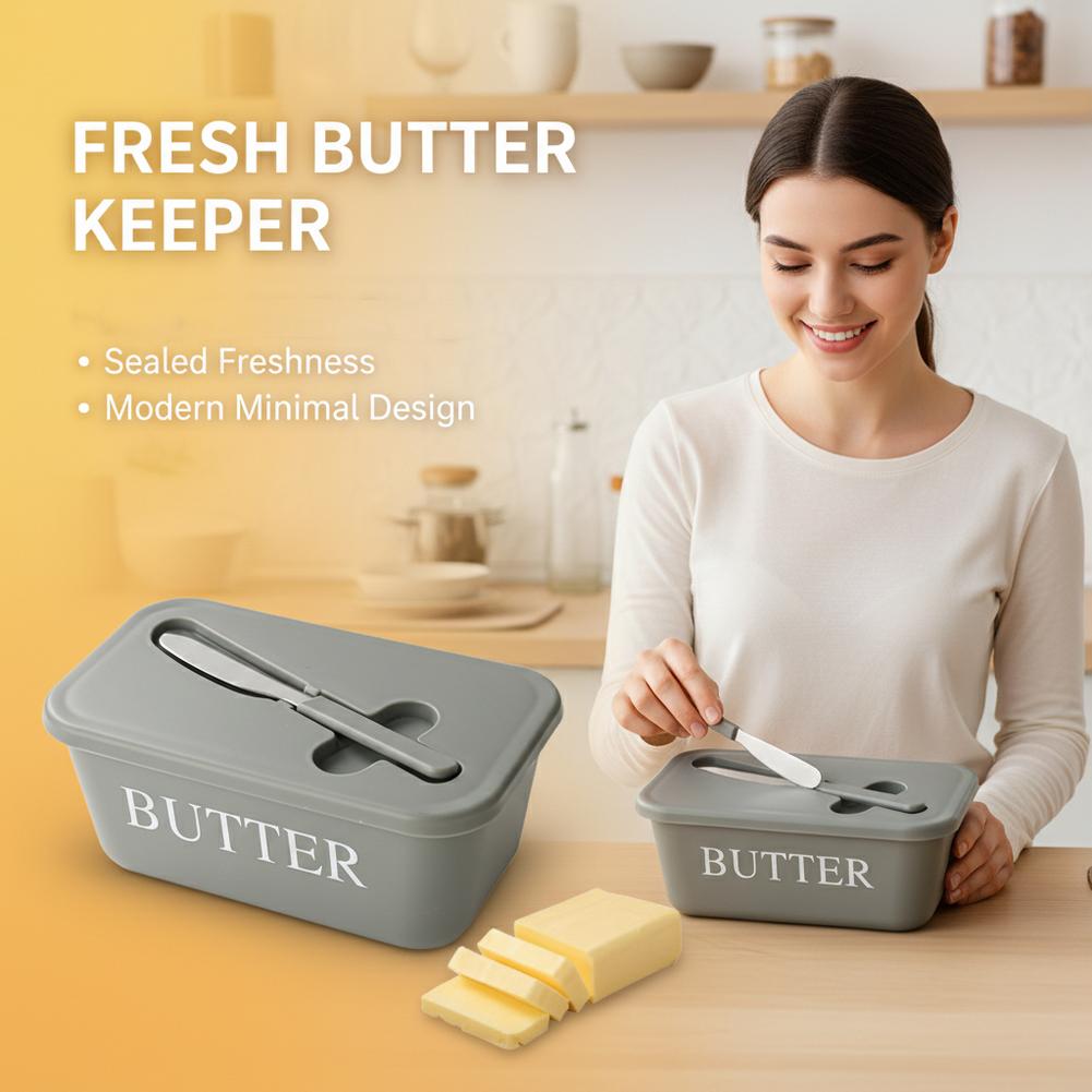 Tempat Mentega PP dengan Tutup - Kitchen Gadgets Organizer ulasan dan harga